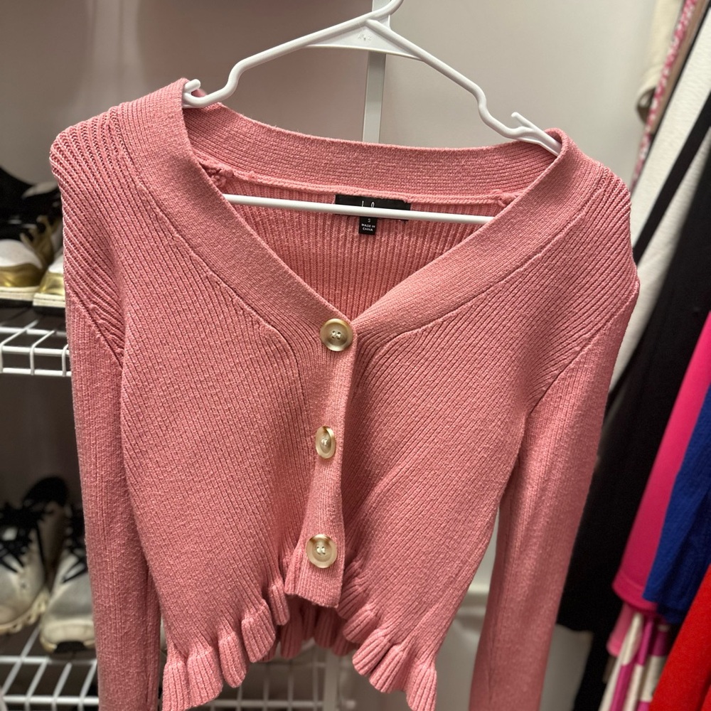 Lulu's Rose Button-Up Cardigan